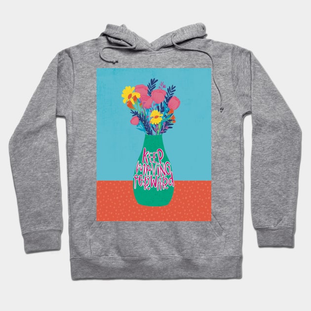 Bkground Keep Moving Forward Hoodie by Gemello Prints